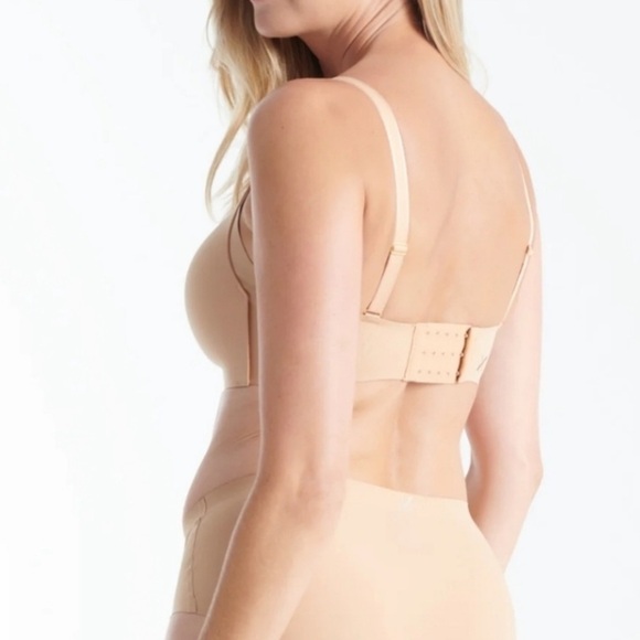 Knix WingWoman Contour Bra Wireless Size 8 40D 42D 40DD 42DD 40E Nude Tan Beige - Picture 2 of 12